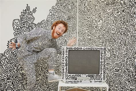 Artist Sam Cox, aka Mr Doodle, spent £1.35 million on a house in Tenterden, Kent, only to doodle all over it. Take a peek inside the 12-room mansion.